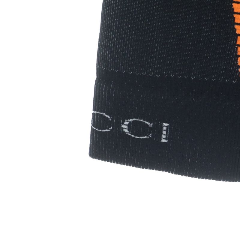Gucci GG Jacquard Cropped Half Zip Jacket Black