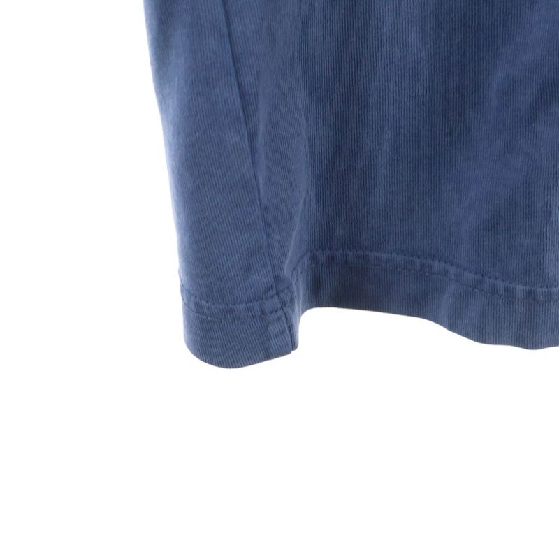 Balenciaga Back Logo Vintage Wash Long Sleeve T-Shirt Blue
