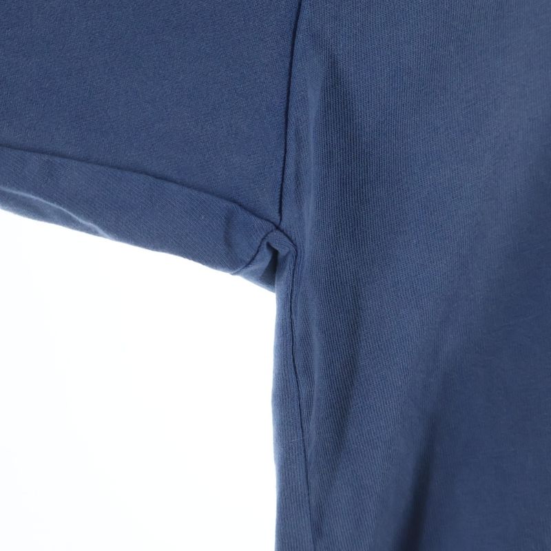 Balenciaga Back Logo Vintage Wash Long Sleeve T-Shirt Blue