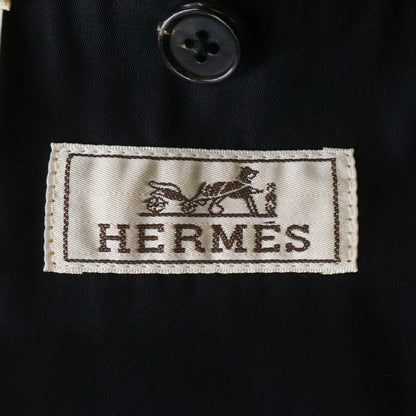 Hermes Cotton Button Up Shirt Jacket Black