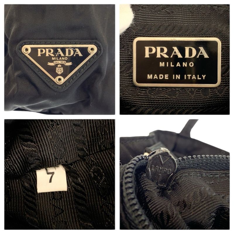 Prada Tessuto Black Nylon Shoulder Bag