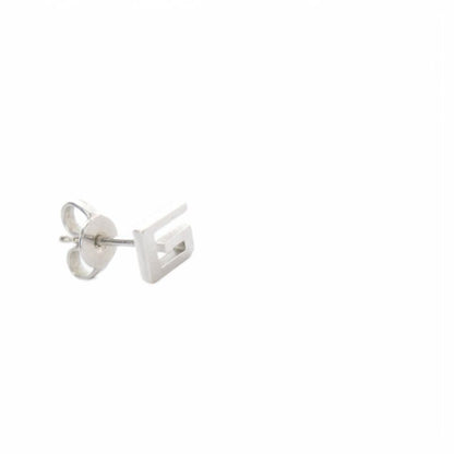 Gucci Motif One Earrings 750 White Gold