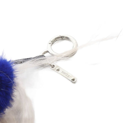 Fendi Bag Bugs Charm Key Holder Blue Pink