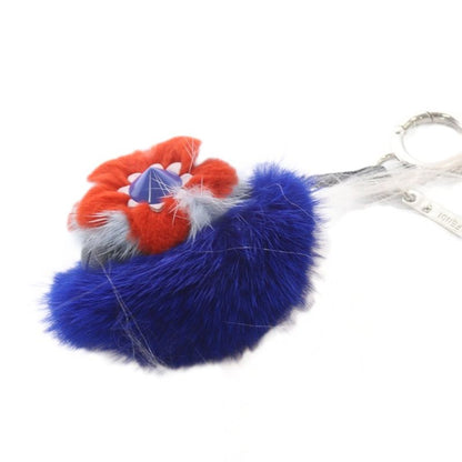 Fendi Bag Bugs Charm Key Holder Blue Pink