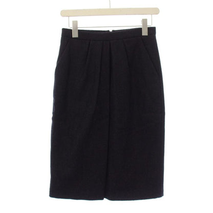 Max Mara Suit Set Top and Bottom Jacket Skirt Knee Length Tight Belt Wool Silk