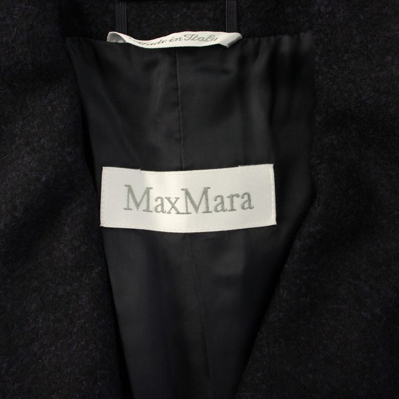 Max Mara Suit Set Top and Bottom Jacket Skirt Knee Length Tight Belt Wool Silk