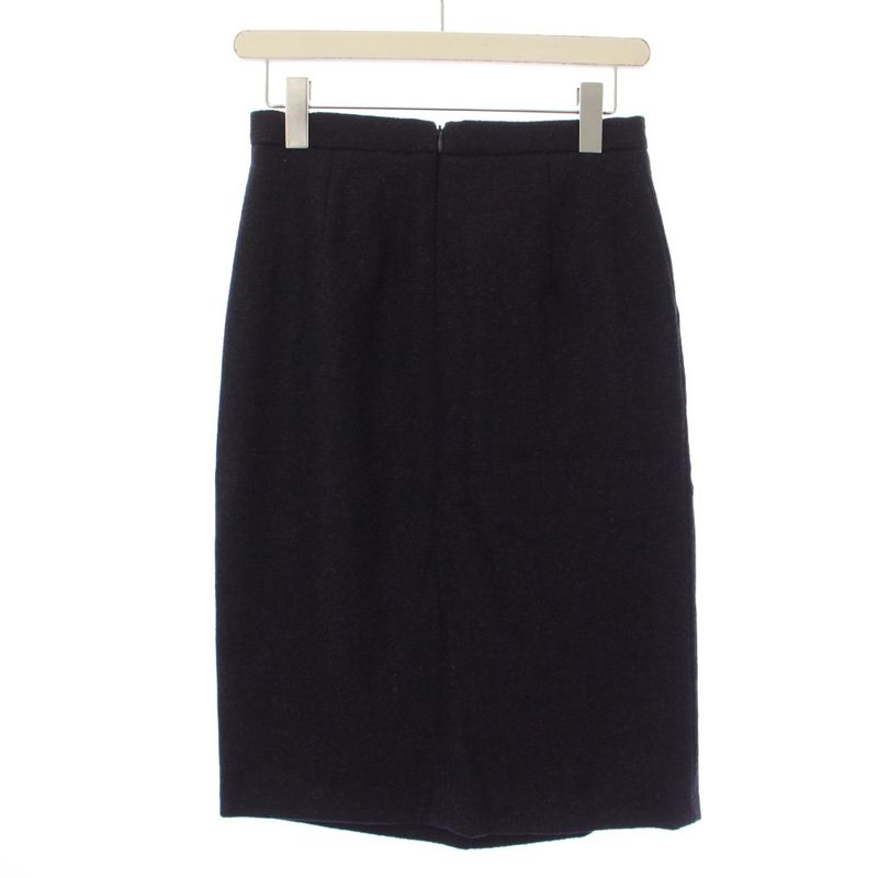Max Mara Suit Set Top and Bottom Jacket Skirt Knee Length Tight Belt Wool Silk