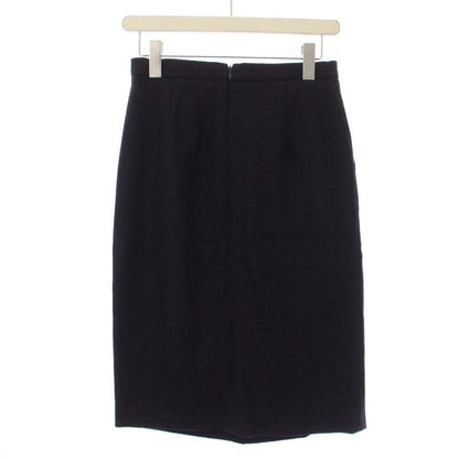 Max Mara Suit Set Top and Bottom Jacket Skirt Knee Length Tight Belt Wool Silk