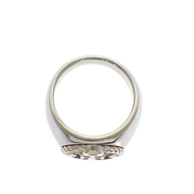 Hermes Cargo Ring Anchor Marine Star Silver