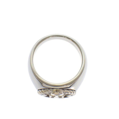 Hermes Cargo Ring Anchor Marine Star Silver