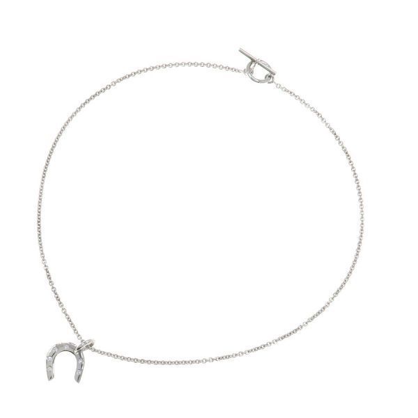 Hermes Horse Shoe Necklace Diamond