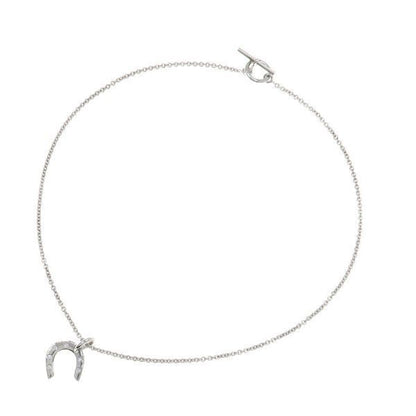 Hermes Horse Shoe Necklace Diamond