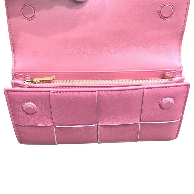Bottega Veneta Cassette Large Flap Wallet Leather