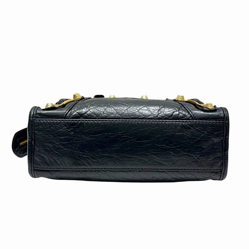 Balenciaga Mini City Giant Handbag Leather