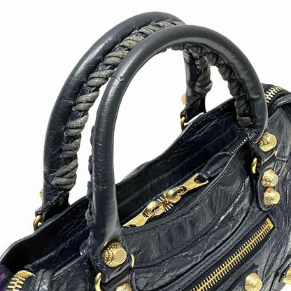 Balenciaga Mini City Giant Handbag Leather