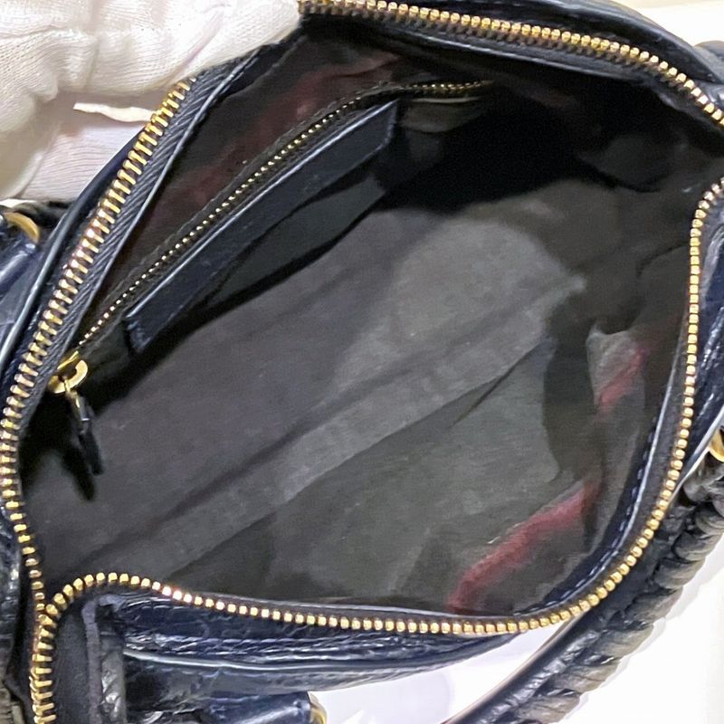 Balenciaga Mini City Giant Handbag Leather