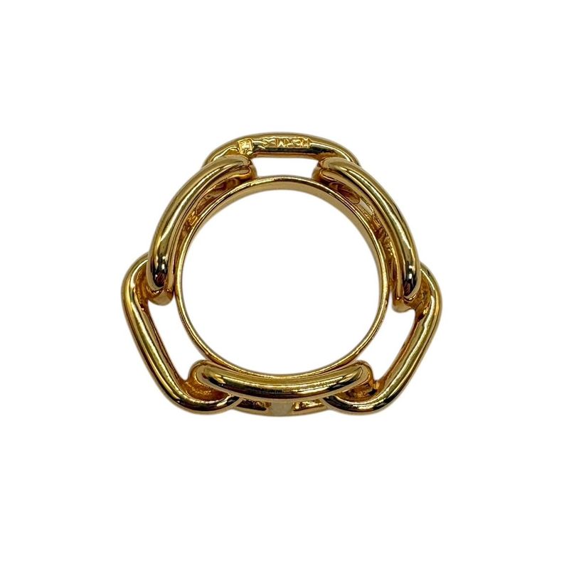 Hermes Scarf Ring 90 Lucade Legato Chaine D'ancre Gold