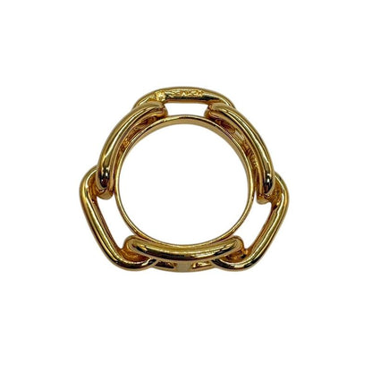 Hermes Scarf Ring 90 Lucade Legato Chaine D'ancre Gold