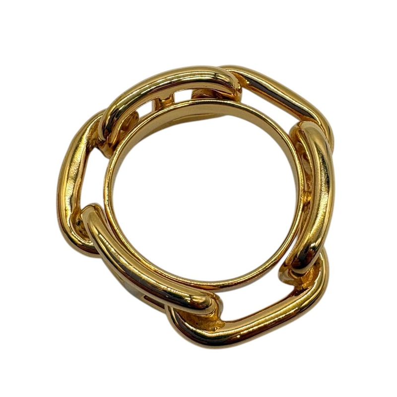 Hermes Scarf Ring 90 Lucade Legato Chaine D'ancre Gold