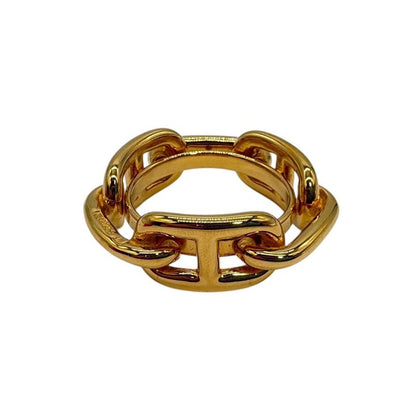 Hermes Scarf Ring 90 Lucade Legato Chaine D'ancre Gold