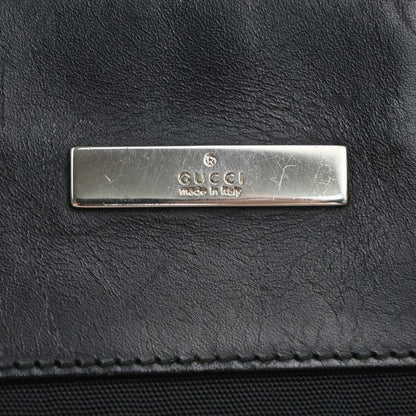 Gucci Shoulder Bag Black Nylon Leather