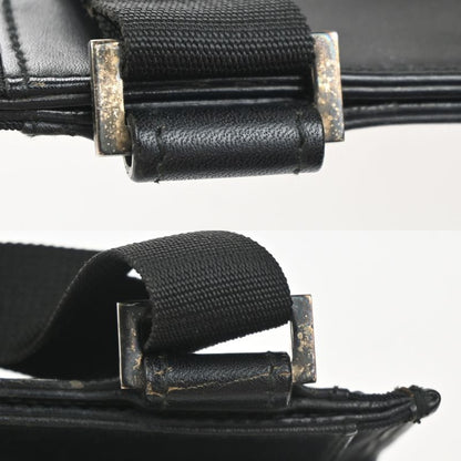Gucci Shoulder Bag Black Nylon Leather