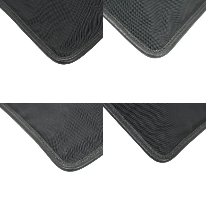 Gucci Shoulder Bag Black Nylon Leather