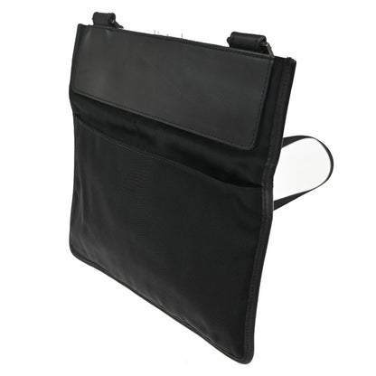 Gucci Shoulder Bag Black Nylon Leather