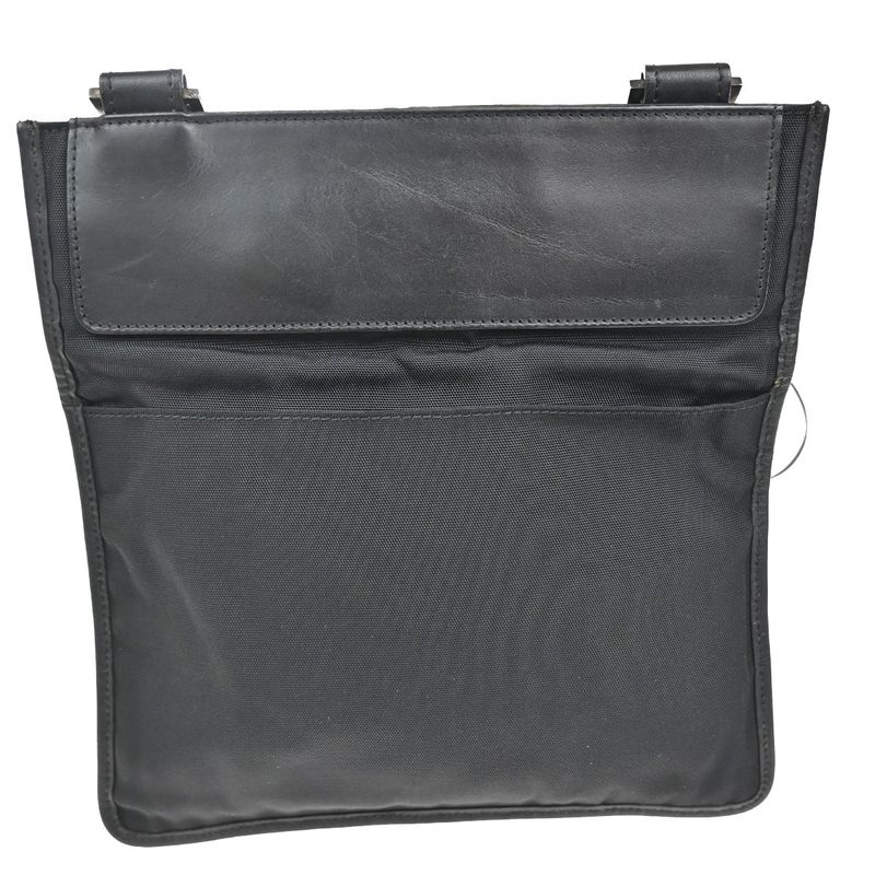 Gucci Shoulder Bag Black Nylon Leather