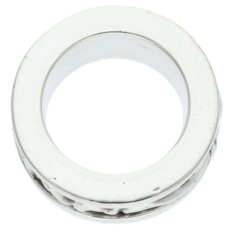 Chrome Hearts Ring Spinner Scroll Silver