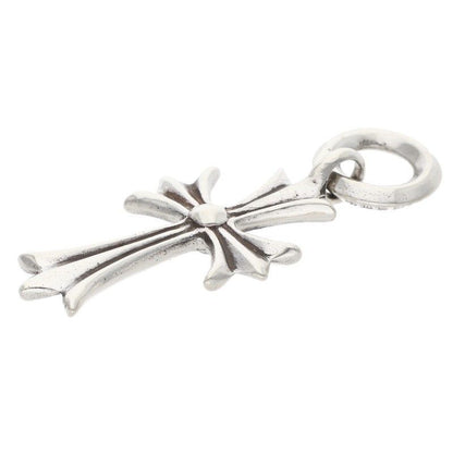 Chrome Hearts Tiny CH Cross Charm Silver Necklace Top