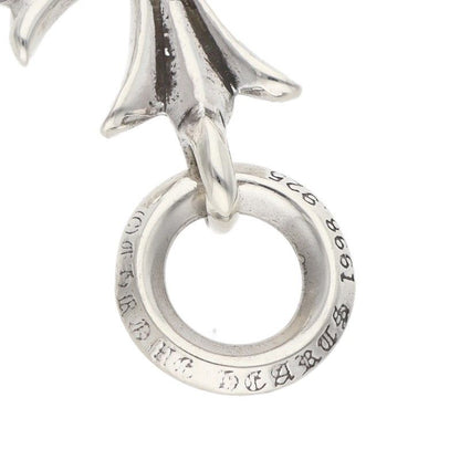 Chrome Hearts Tiny CH Cross Charm Silver Necklace Top