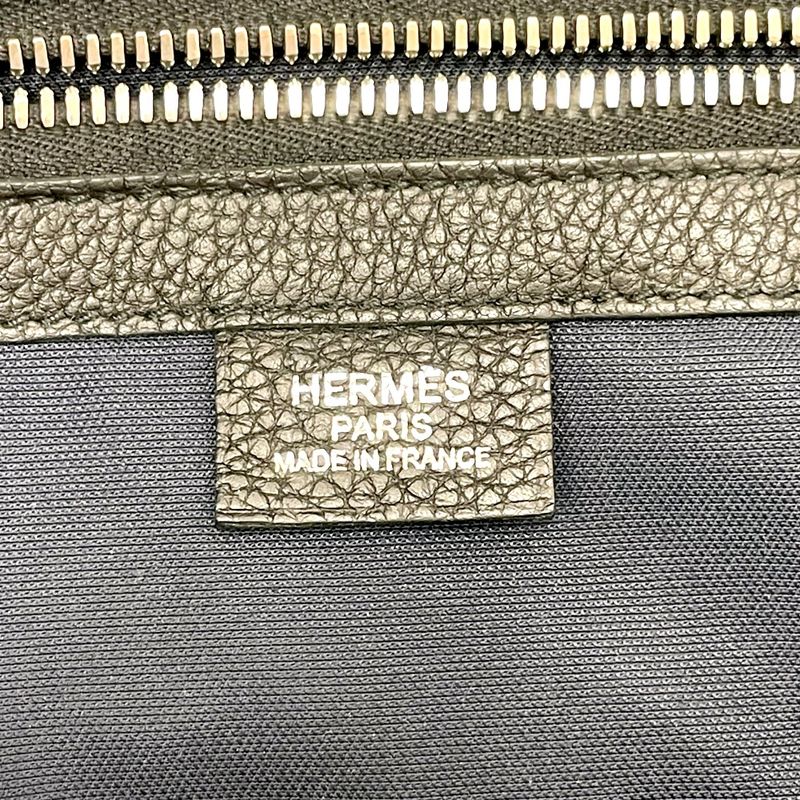 Hermes Color City Slide Cross GM Silver Black Belt Bag
