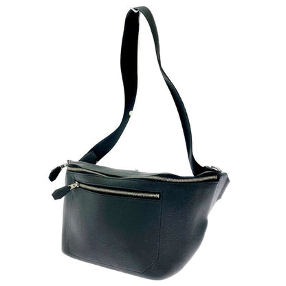 Hermes Color City Slide Cross GM Silver Black Belt Bag
