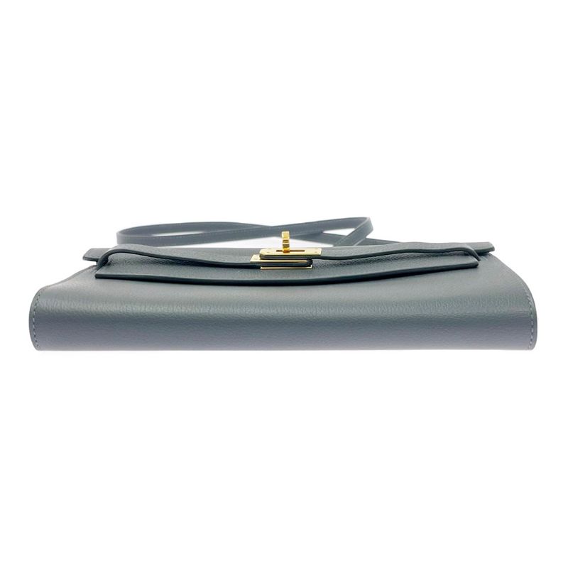 Hermes Kelly Wallet Long to Go Ardoise