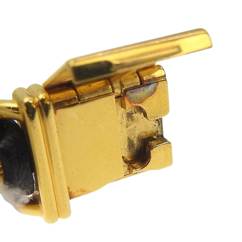 Chanel Premier S Gold Plated Leather Black Quartz Analog Display Dial Watch