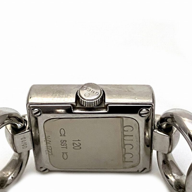 Gucci Tornavoni Watch SS Quartz Silver Dial