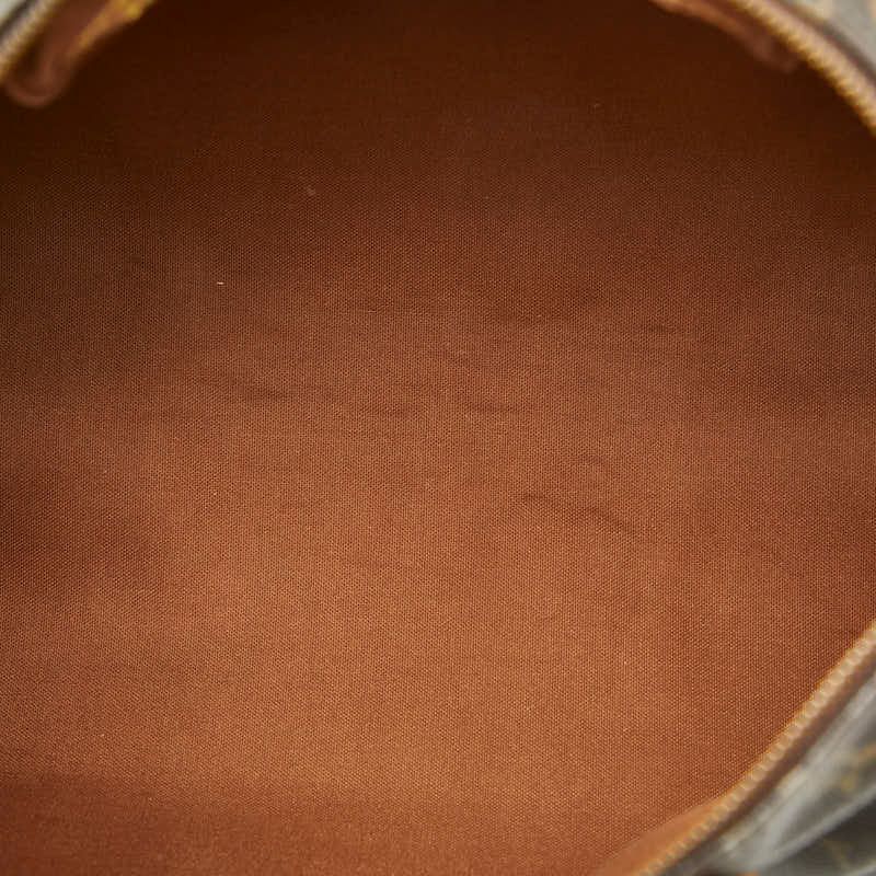Louis Vuitton Monogram Speedy 35 Mini Boston Bag Brown Leather