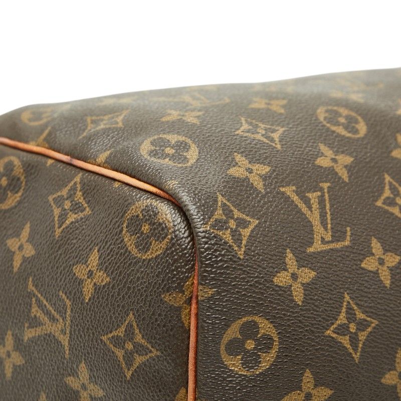Louis Vuitton Monogram Speedy 35 Mini Boston Bag Brown Leather