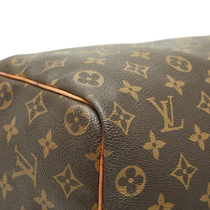 Louis Vuitton Monogram Speedy 35 Mini Boston Bag Brown Leather