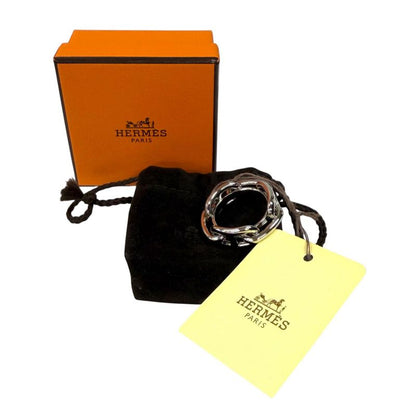 Hermes Scarf Ring 90 Legato Chaine D'ancre Silver