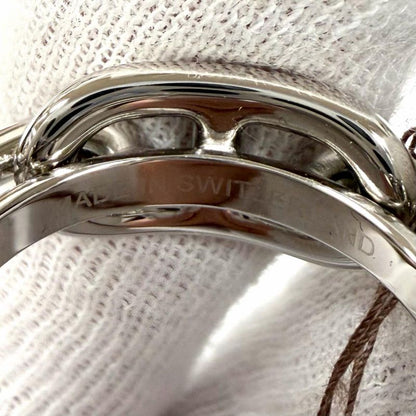 Hermes Scarf Ring 90 Legato Chaine D'ancre Silver