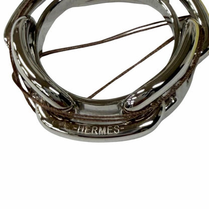 Hermes Scarf Ring 90 Legato Chaine D'ancre Silver