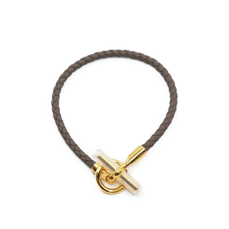 Hermes Bracelet Glenan Etoupe Gray Gold Small