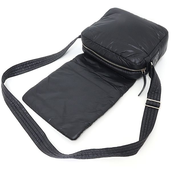 Chanel Coco Cocoon Shoulder Bag Nylon Leather Black