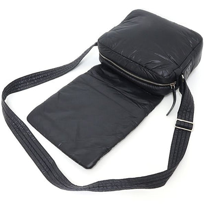 Chanel Coco Cocoon Shoulder Bag Nylon Leather Black