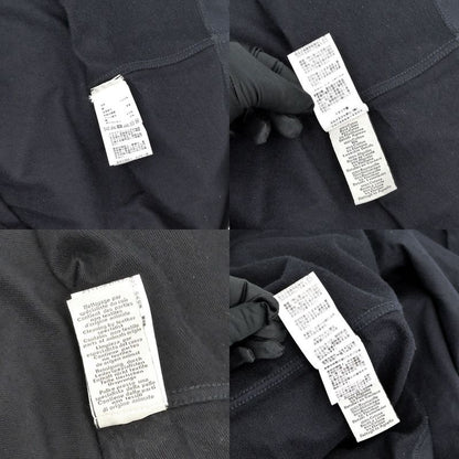 Hermes T-Shirt Robot Patch M Black Leather Top Short Sleeve