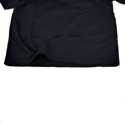 Hermes T-Shirt Robot Patch M Black Leather Top Short Sleeve