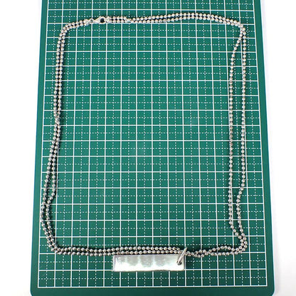 Gucci 925 Dog Tag Plate 2 Pieces Necklace