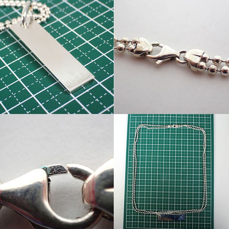Gucci 925 Double Ball Chain Necklace